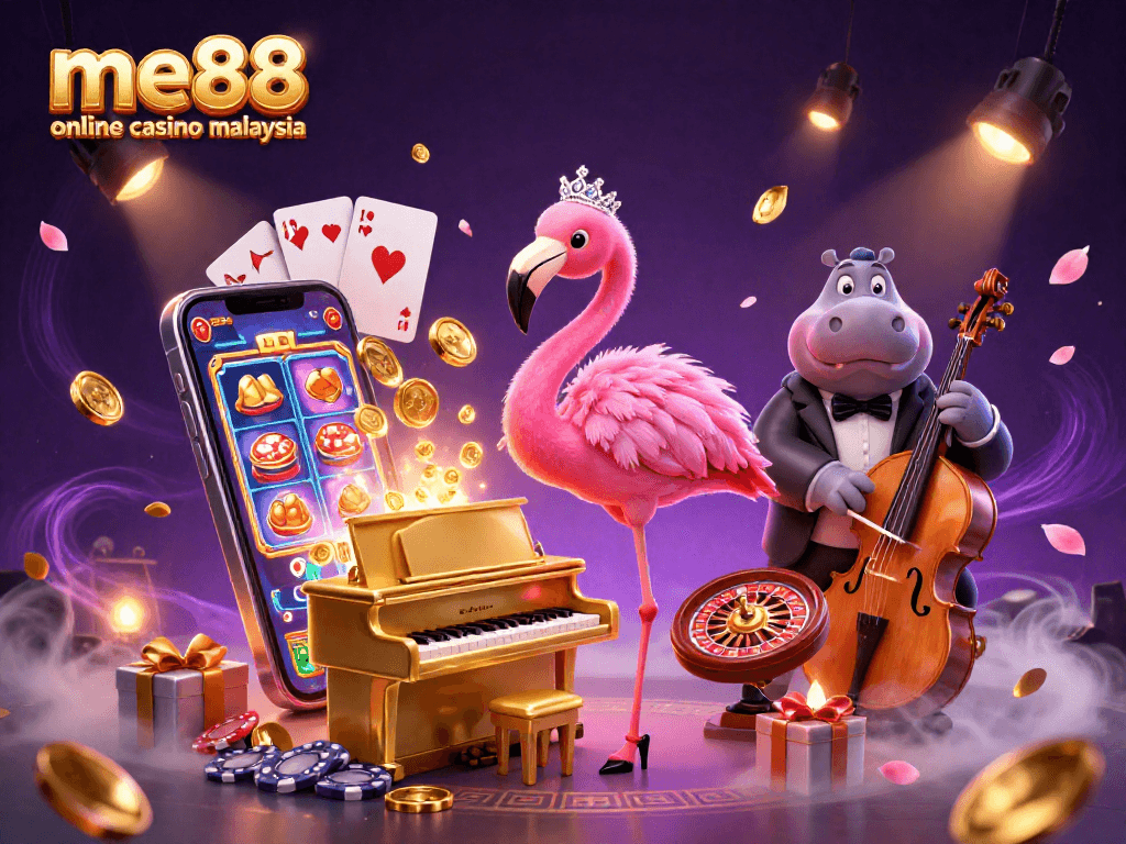 Experience the thrill of the me88 online casino Malaysia with vibrant characters and dynamic gameplay elements.