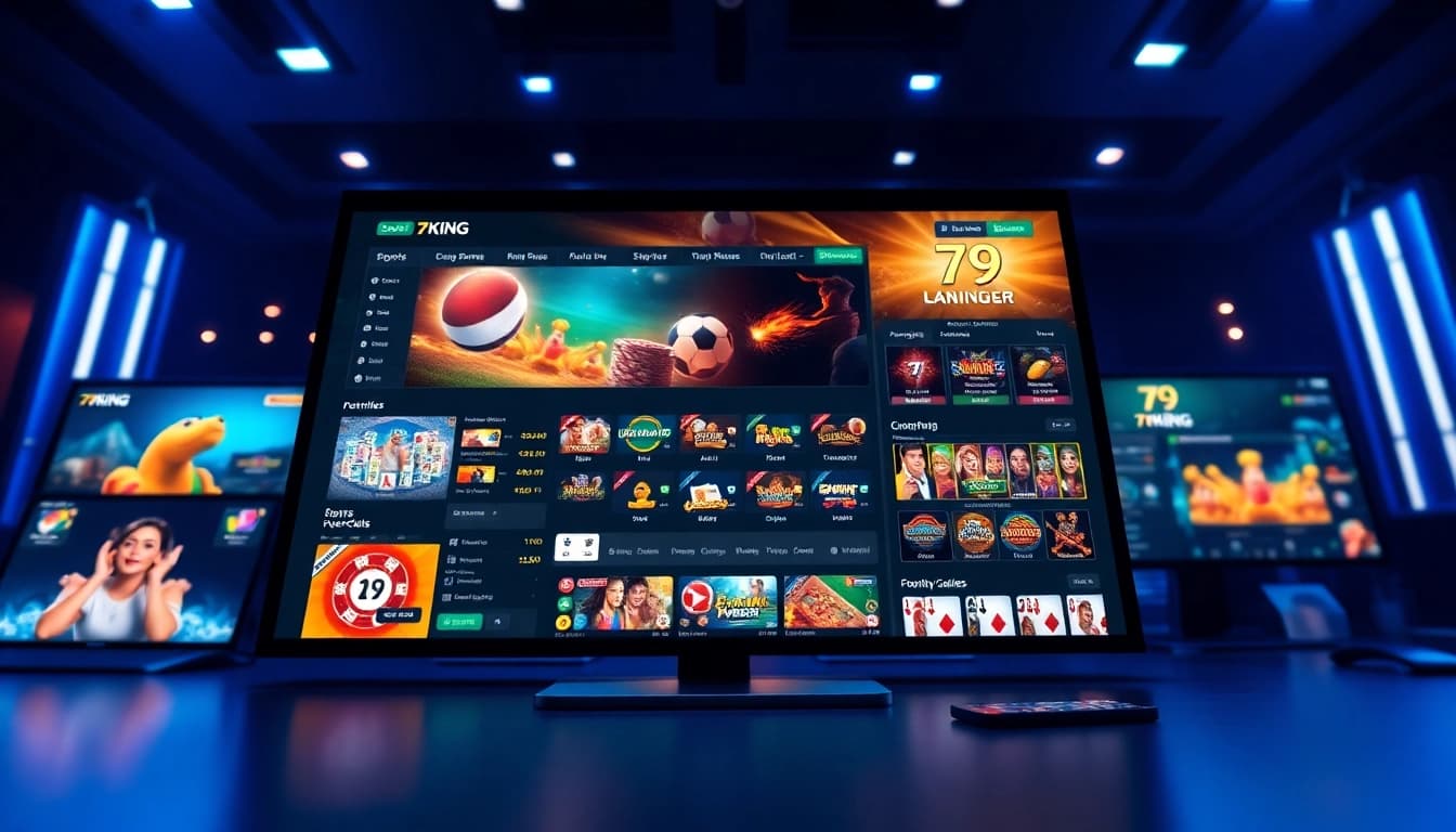 Interfaz atractiva que presenta las opciones de juego en línea de 79king, mostrando experiencias de apuestas emocionantes.