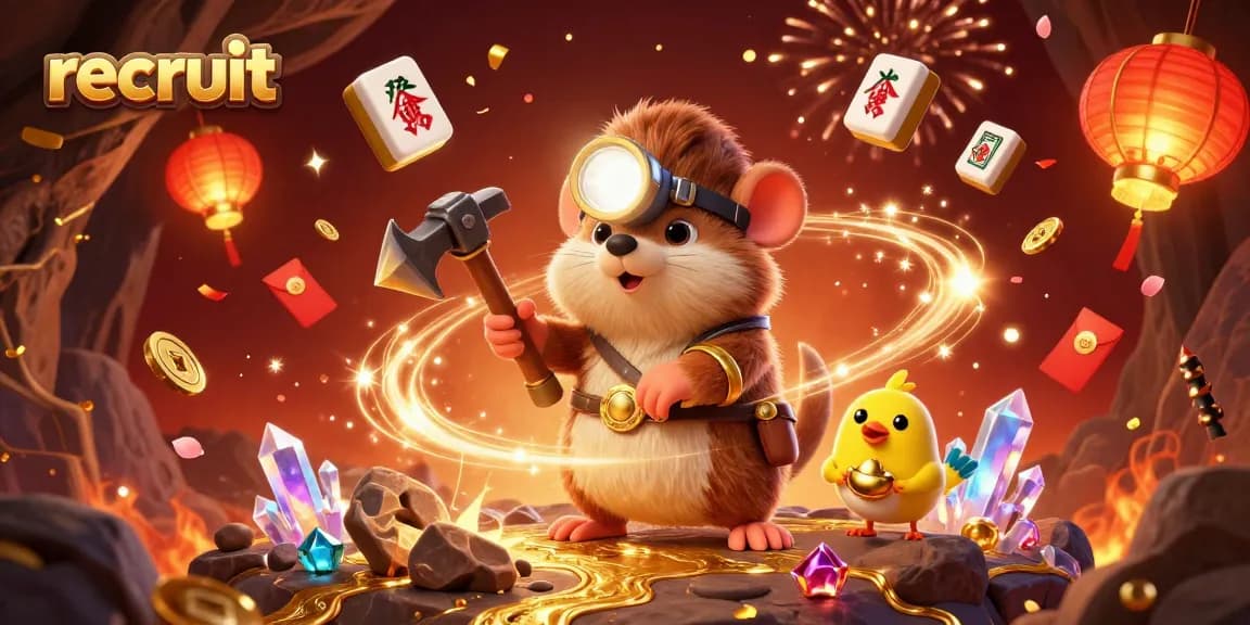 Recruit and win big with our vibrant casino-themed illustration showcasing fun game elements.