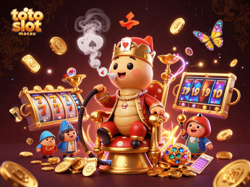 Experience excitement with toto slot macau as a colorful sultan caterpillar engages in winning slot strategies amid dynamic game elements.