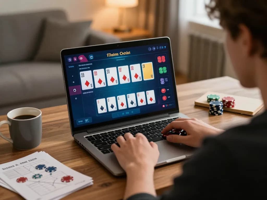 Engaging online poker gameplay on oxbet1 with chips and cards in focus.