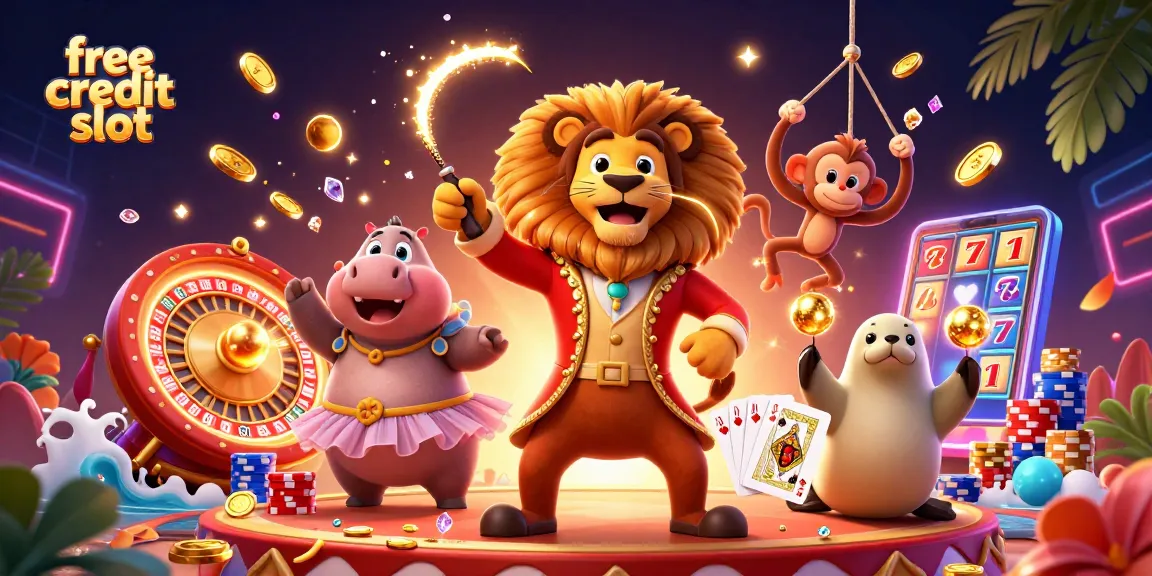 Spin the reels with the free credit slot at IRONMAN66, featuring vibrant casino characters and interactive symbols.