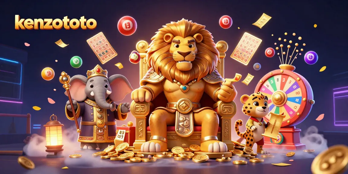 Kenzototo delivers a thrilling gaming experience with dynamic lottery elements and a colorful 3D scene.