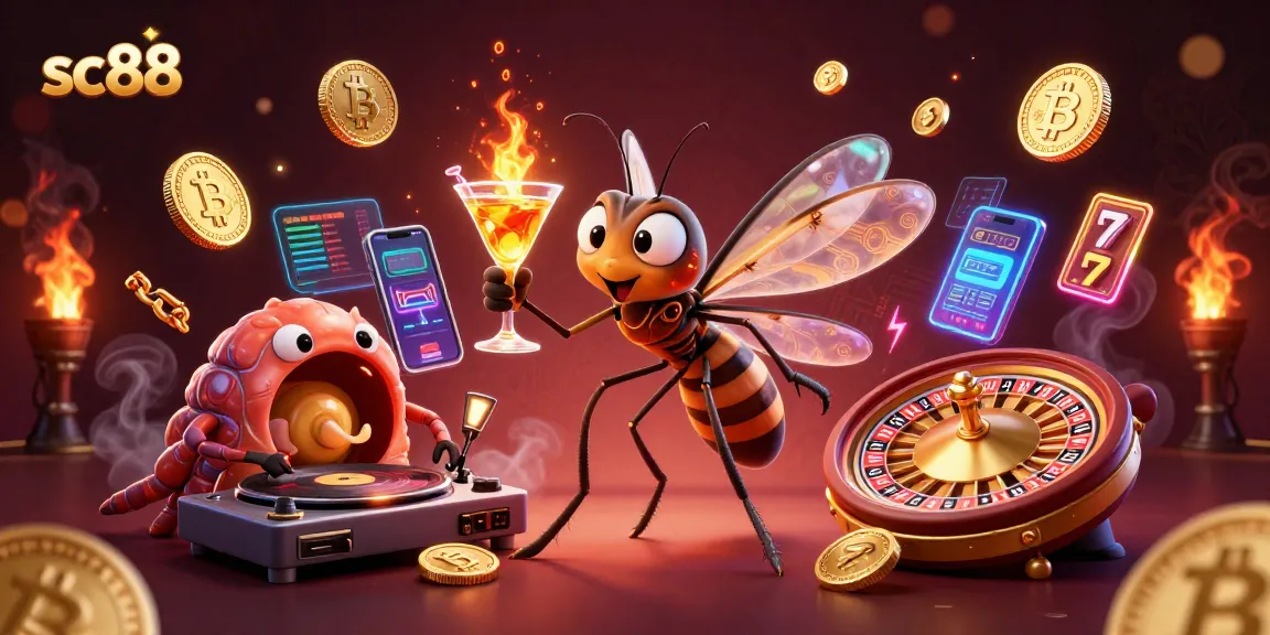 Engage in thrilling gameplay with sc88's innovative casino scene featuring animated characters and cryptocurrencies.