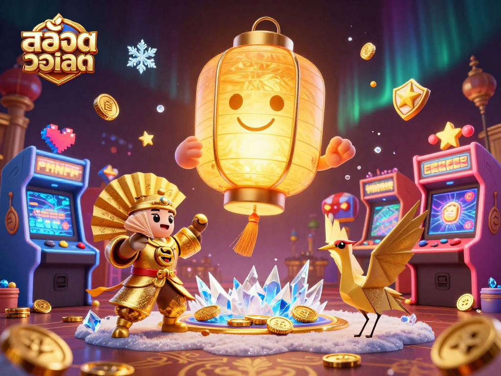 Experience the thrill of สล็อตวอเลท with vibrant characters and dynamic gaming elements in an enchanting casino atmosphere.