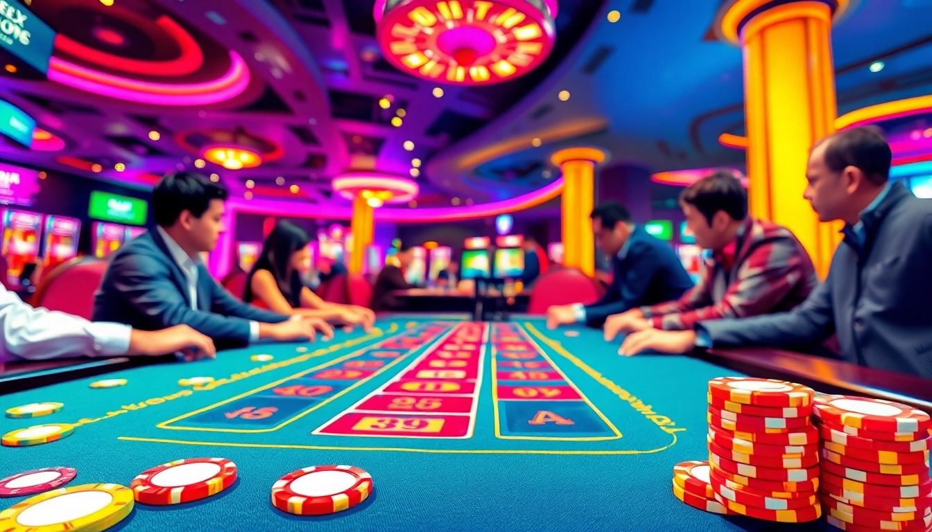 Bermain bandar togel dengan suasana hidup dan semarak, menonjolkan keseruan permainan.