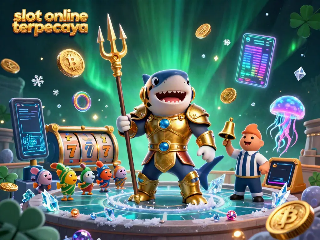 Slot online terpercaya dengan permainan slot yang mudah menang dan jackpot besar di gambar ilustrasi yang dinamis.