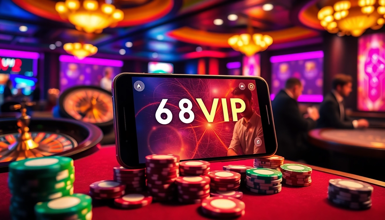 Downloading the 68VIP app for a superior gambling experience on mobile devices.
