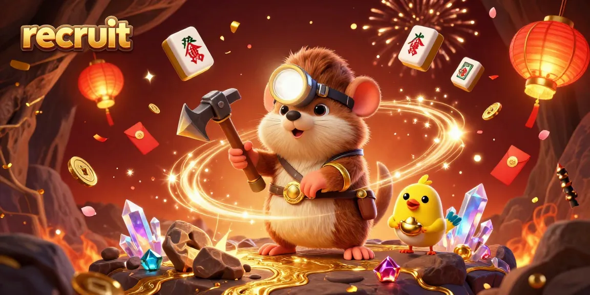 Recruit and win big with our vibrant casino-themed illustration showcasing fun game elements.