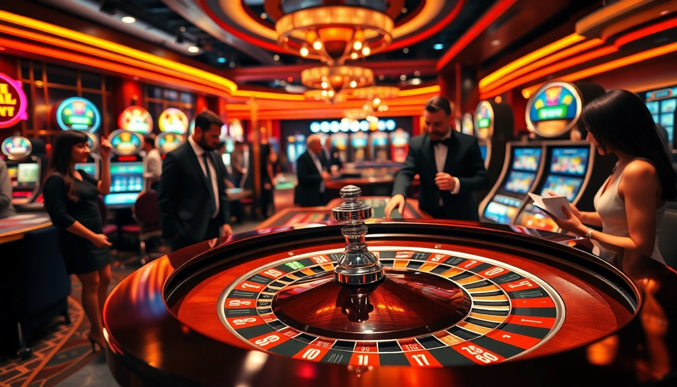 Engaged players enjoying a thrilling experience at a singapore online casino roulette table.