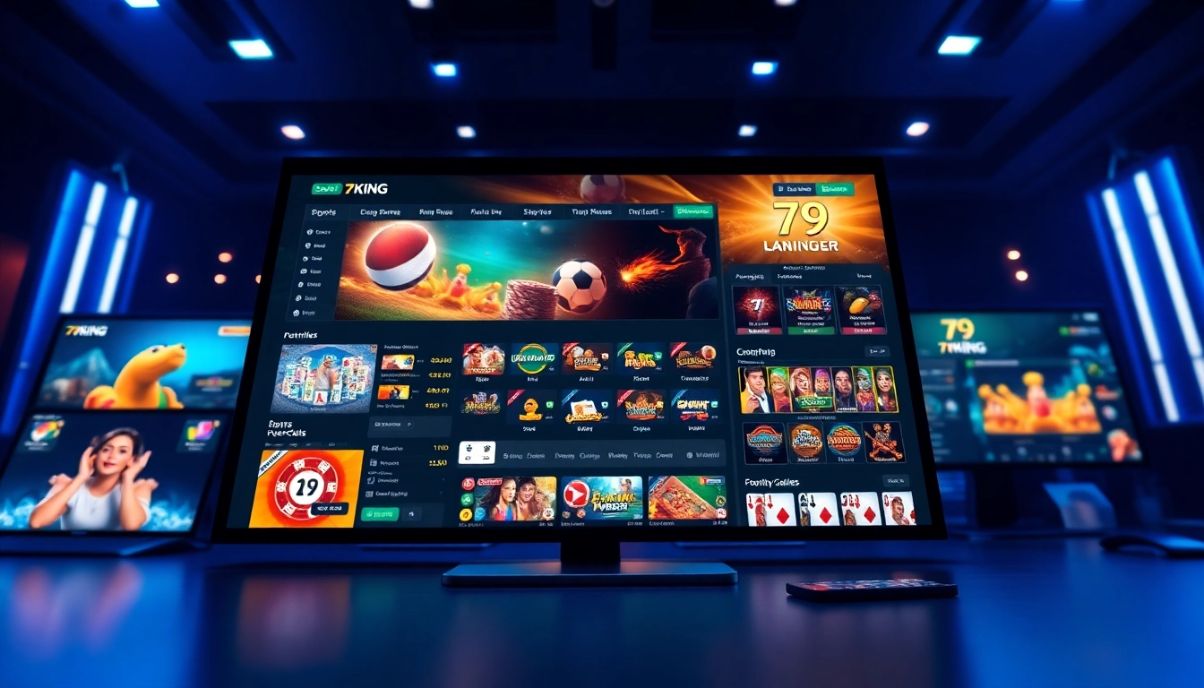 Interfaz atractiva que presenta las opciones de juego en línea de 79king, mostrando experiencias de apuestas emocionantes.