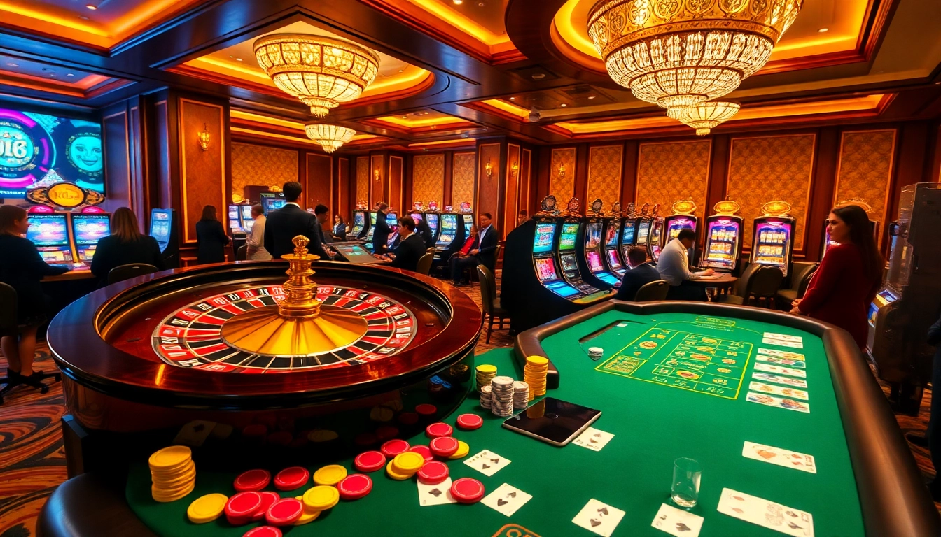 Experience the excitement of New88 casino with colorful chips around a vibrant roulette wheel.