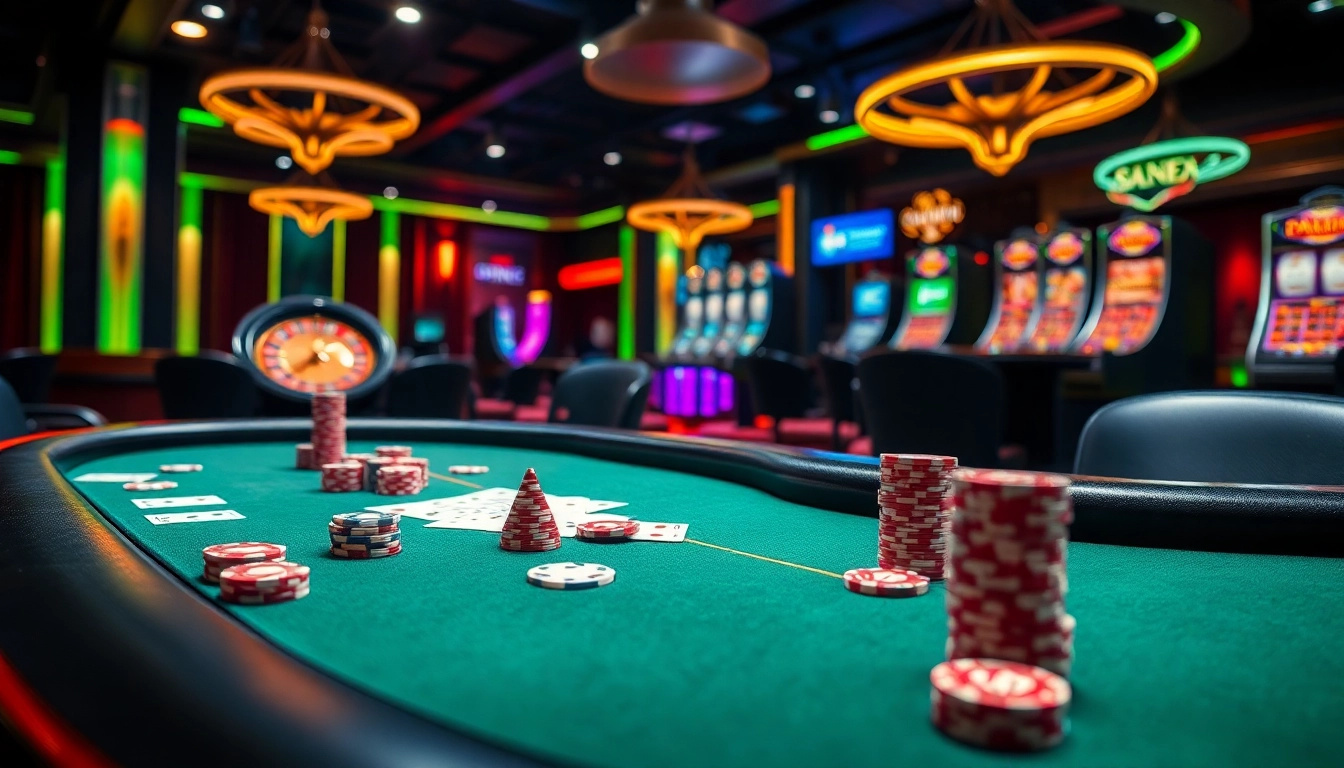 Experience the thrill of poker action at 79king’s luxurious casino, featuring premium chips, roulette wheels, and collective gaming excitement.