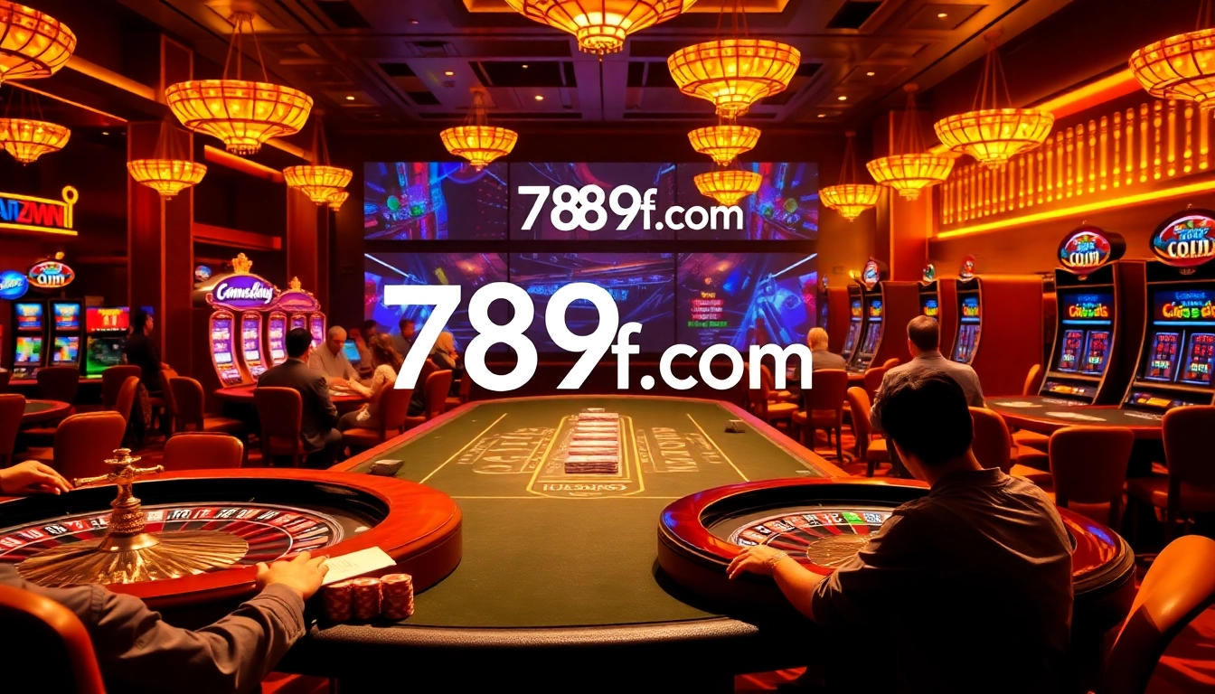 Experience thrilling gameplay at 789f com with vibrant casino tables and high-stakes excitement.