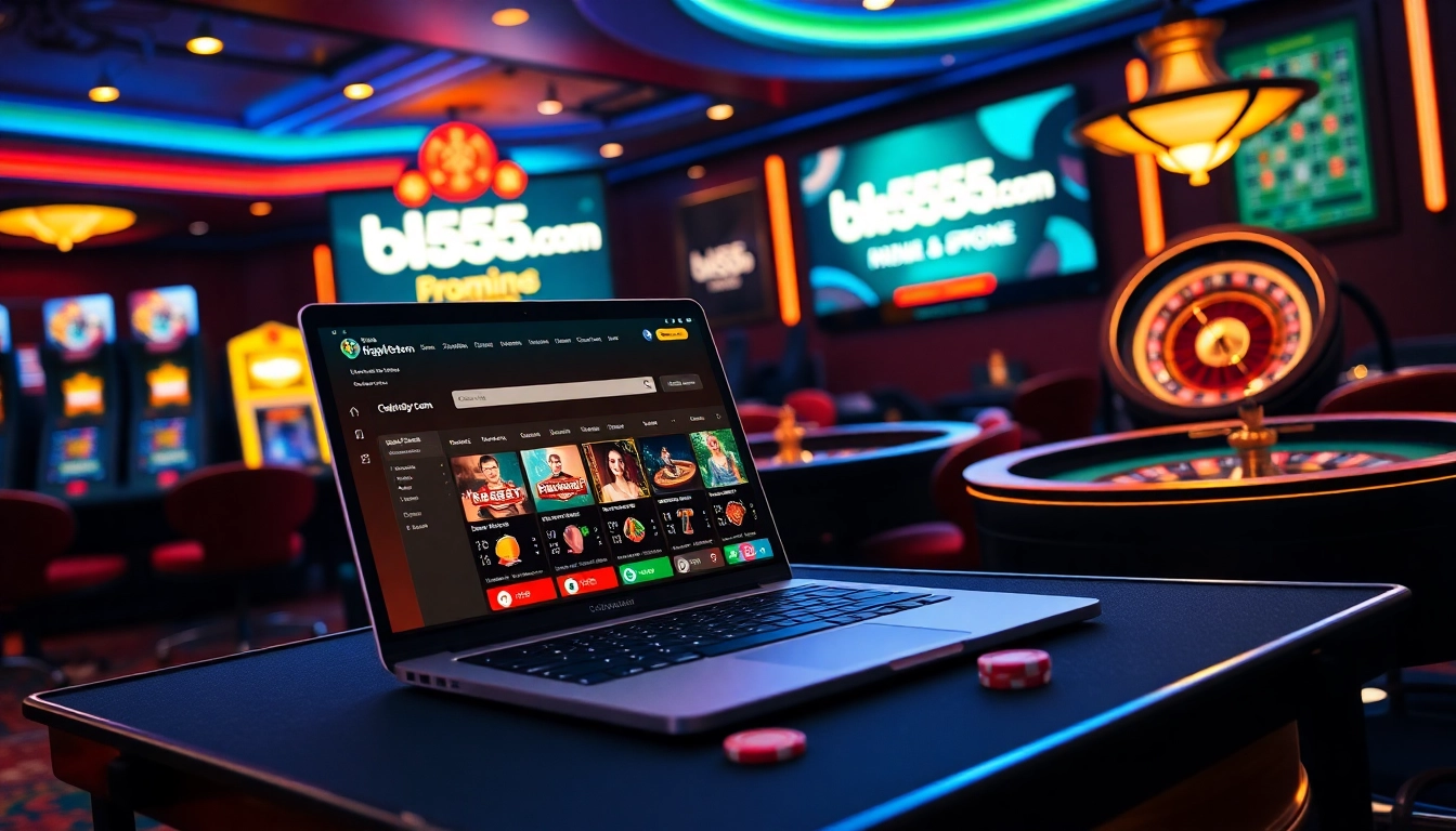 Experience the thrill of online gaming at bl555.com with appealing slot machines and poker action.