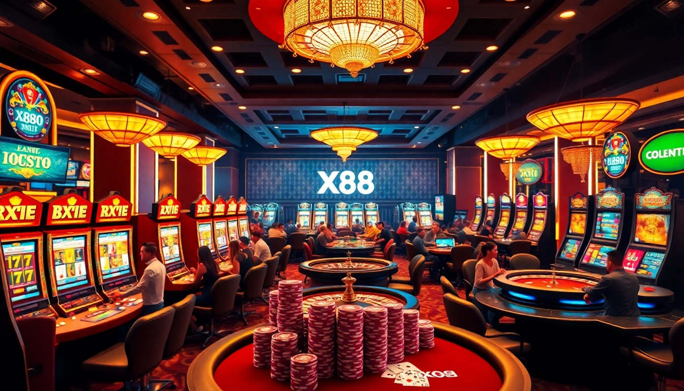 Experience thrilling gameplay at XX88 with vibrant tables, slots, and strategic poker action.