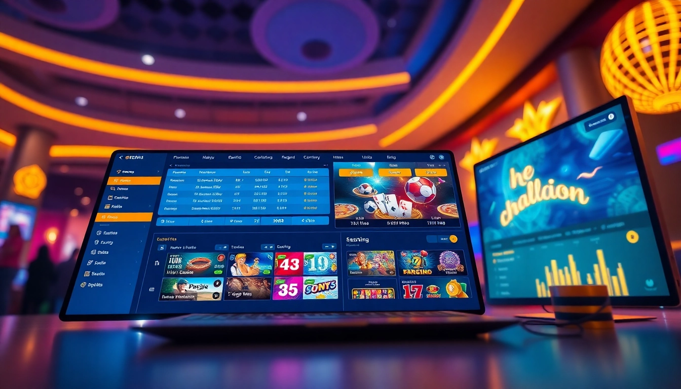 Interactive online gambling interface of XX88 showcasing casino games and sports betting.