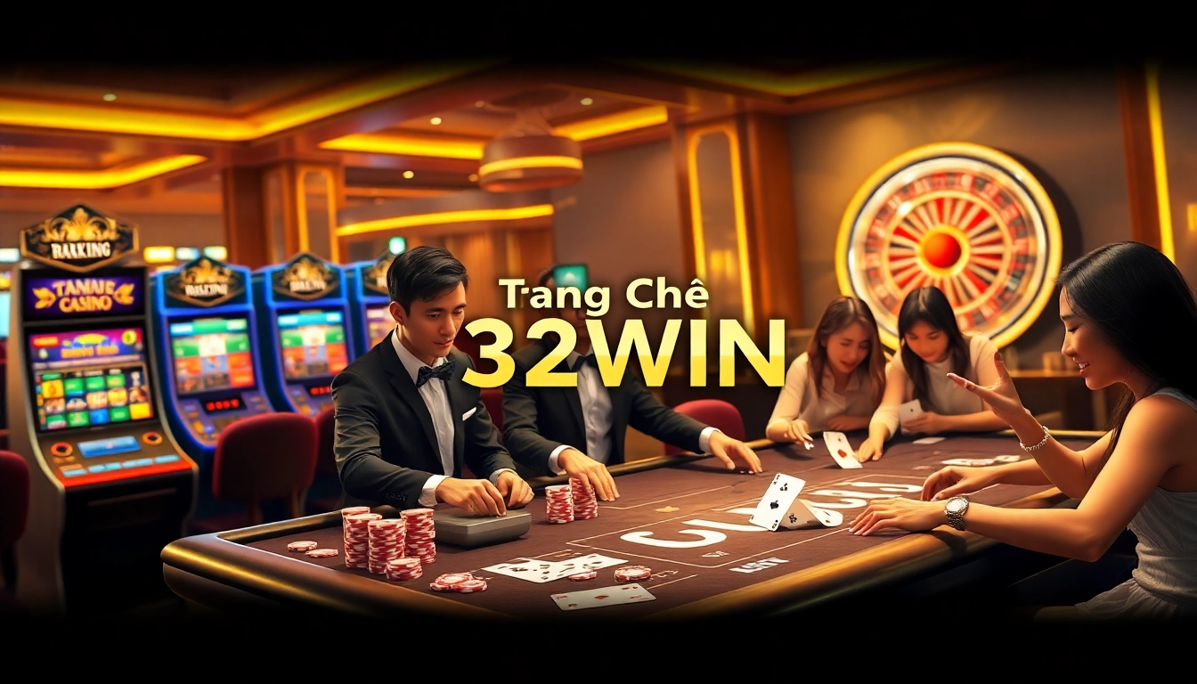 Experience the thrill of gambling at Trang Chủ 32WIN with vibrant casino games and lively players.