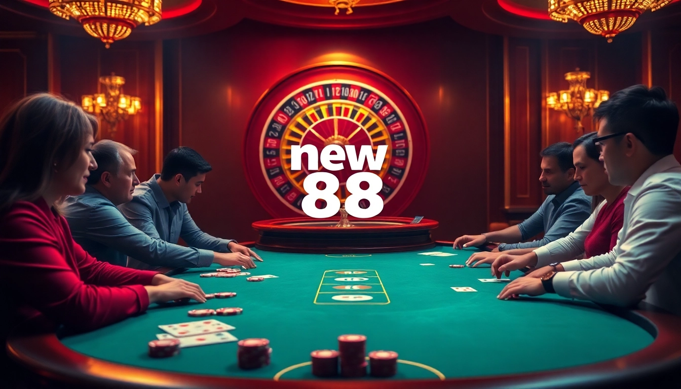Experience thrilling gameplay at new 88's high-stakes poker table surrounded by luxury.