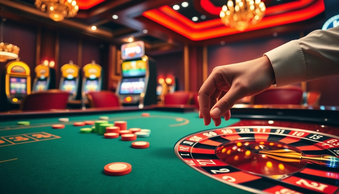 Engaging scene of a roulette table with vibrant chips, showcasing 링크모음 for exciting gambling insights.
