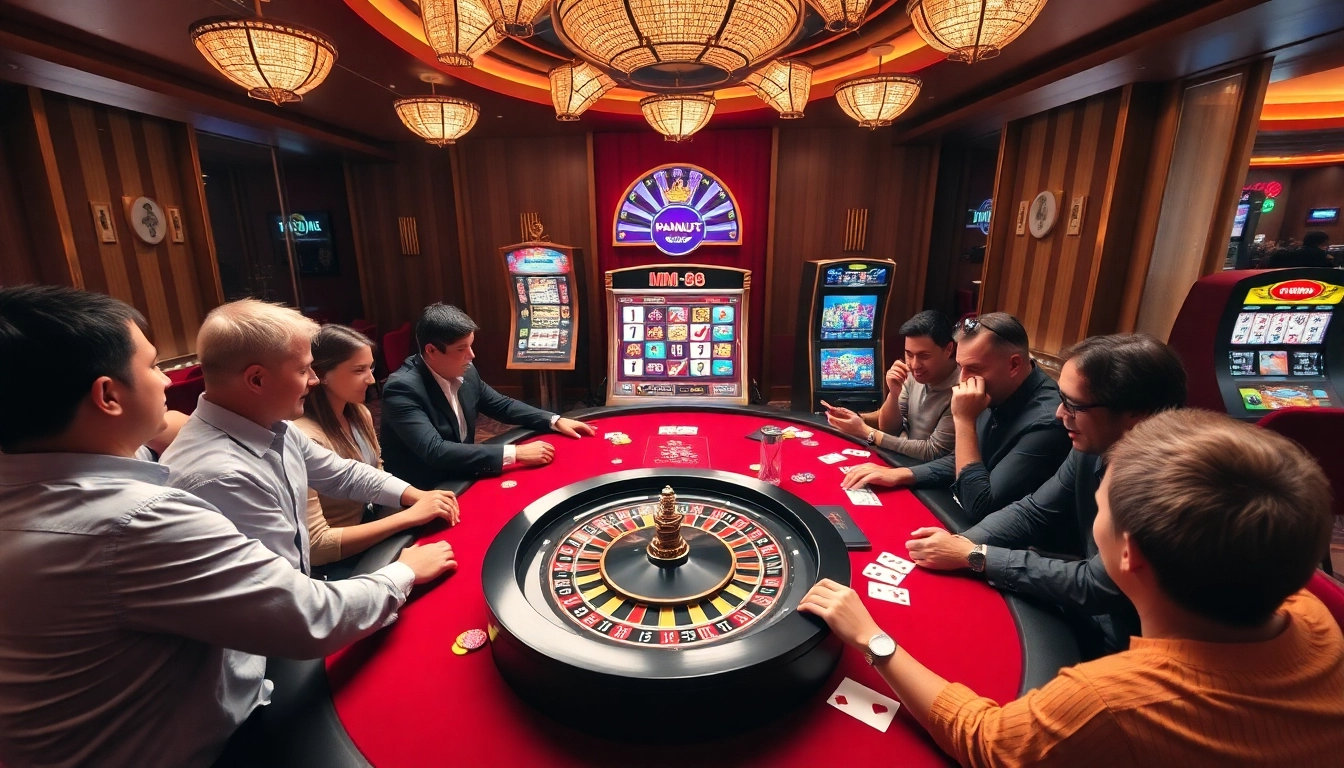 Engage in high-stakes poker at MM 88 with vibrant chips and luxury ambiance.
