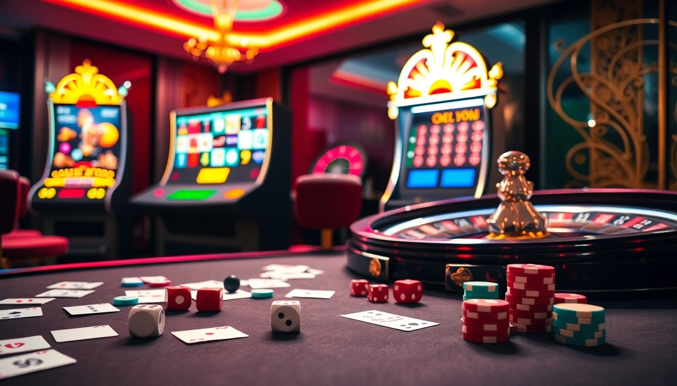 Experience exciting gaming moments at mk8.ac with vibrant casino visuals, poker chips, and roulette.