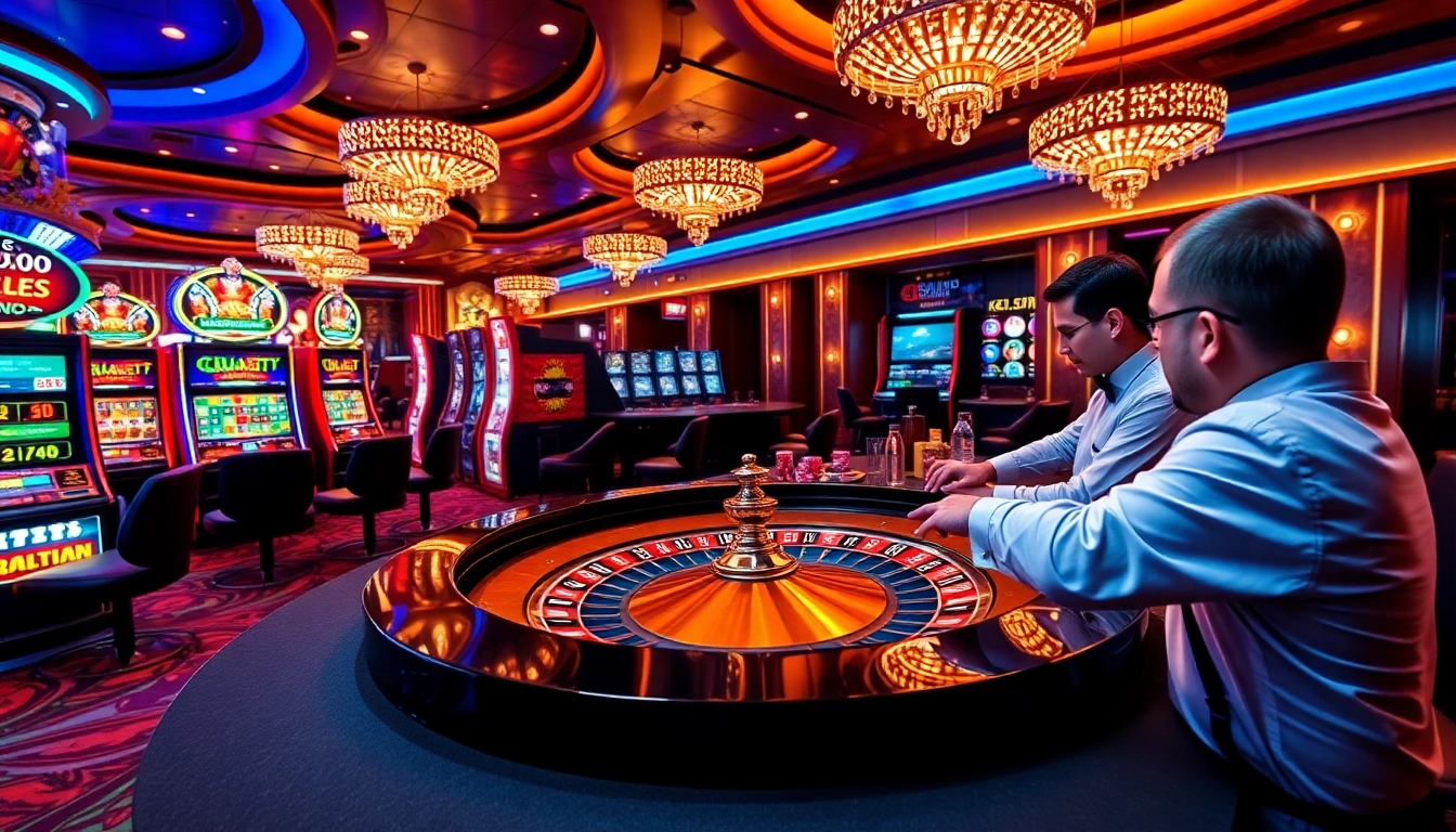 Players enjoying thrilling table games at https://xx88.nl/ casino, showcasing excitement and luxury.