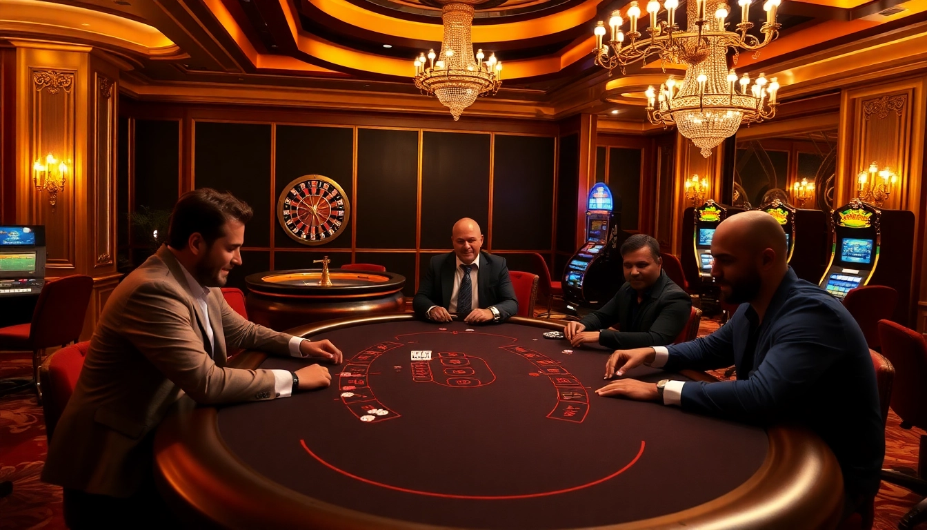 Exciting poker game action featuring MK8.COM at a luxurious casino.