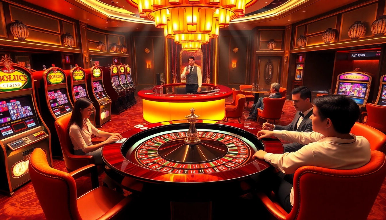 Experience the excitement of casino gaming at https://1haywin.us.com/ featuring vibrant roulette and slot machines.