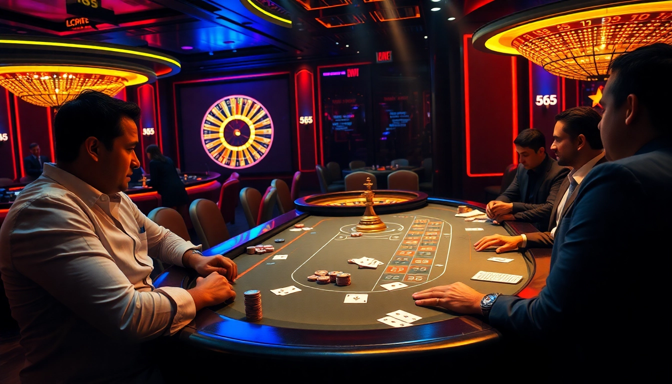 Experience high-stakes action at a casino table with 555 win excitement.