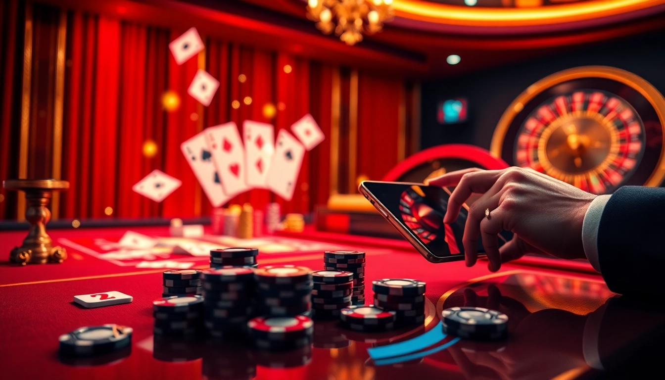 Enjoying the thrill of chơi casino online with immersive gaming visuals and vibrant casino elements.