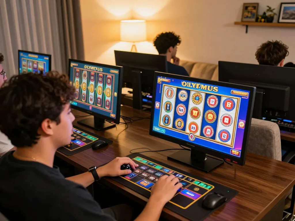 Engaging gameplay of the olympus slot with animated reels in an online casino setting