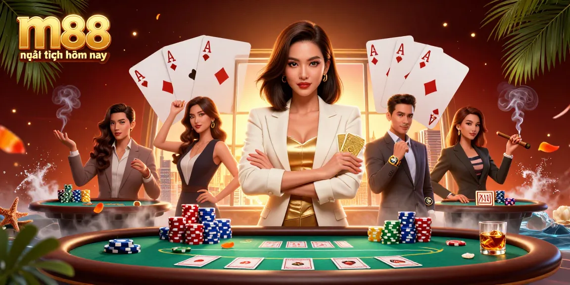 Trải nghiệm m88 mới nhất hôm nay trong không gian sòng bạc sang trọng