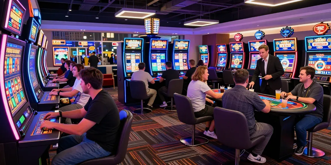 Experience the electrifying atmosphere of credit card casinos like https://thebls.org.uk with engaged players and vibrant gaming stations.