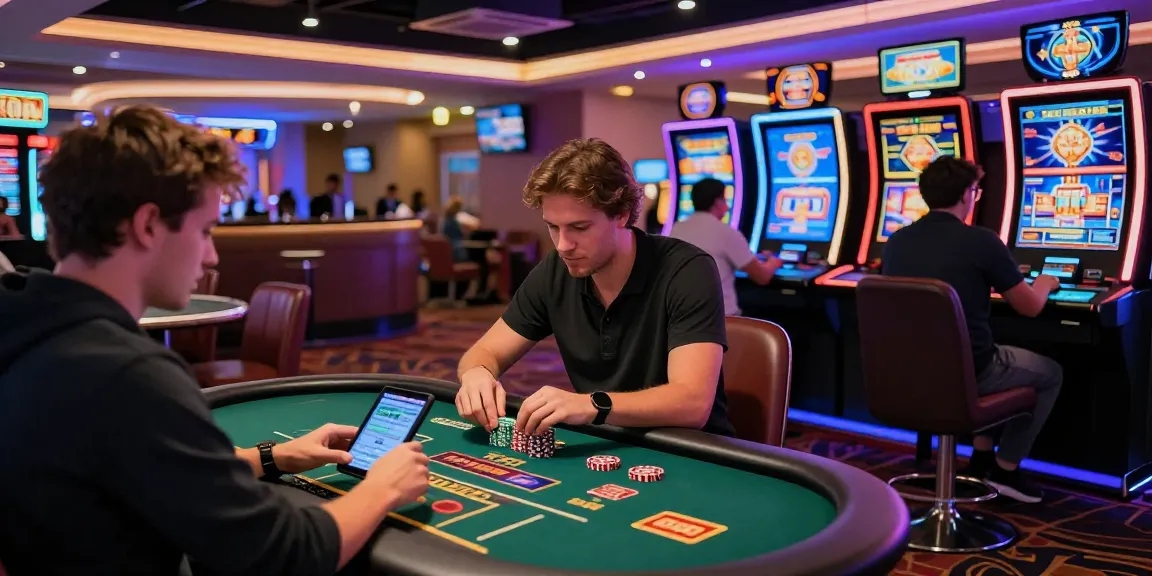 Diverse players enjoying engaging games at vibrant credit card casinos, showcasing modern gaming experiences.